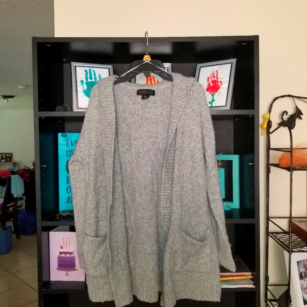 Rachel Zoe hooded cardigan ladies small